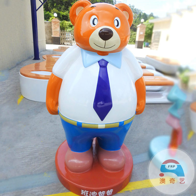 玻璃钢雕塑网红芝麻街公仔摆件卡通造型商场酒店景观装饰卡通摆件